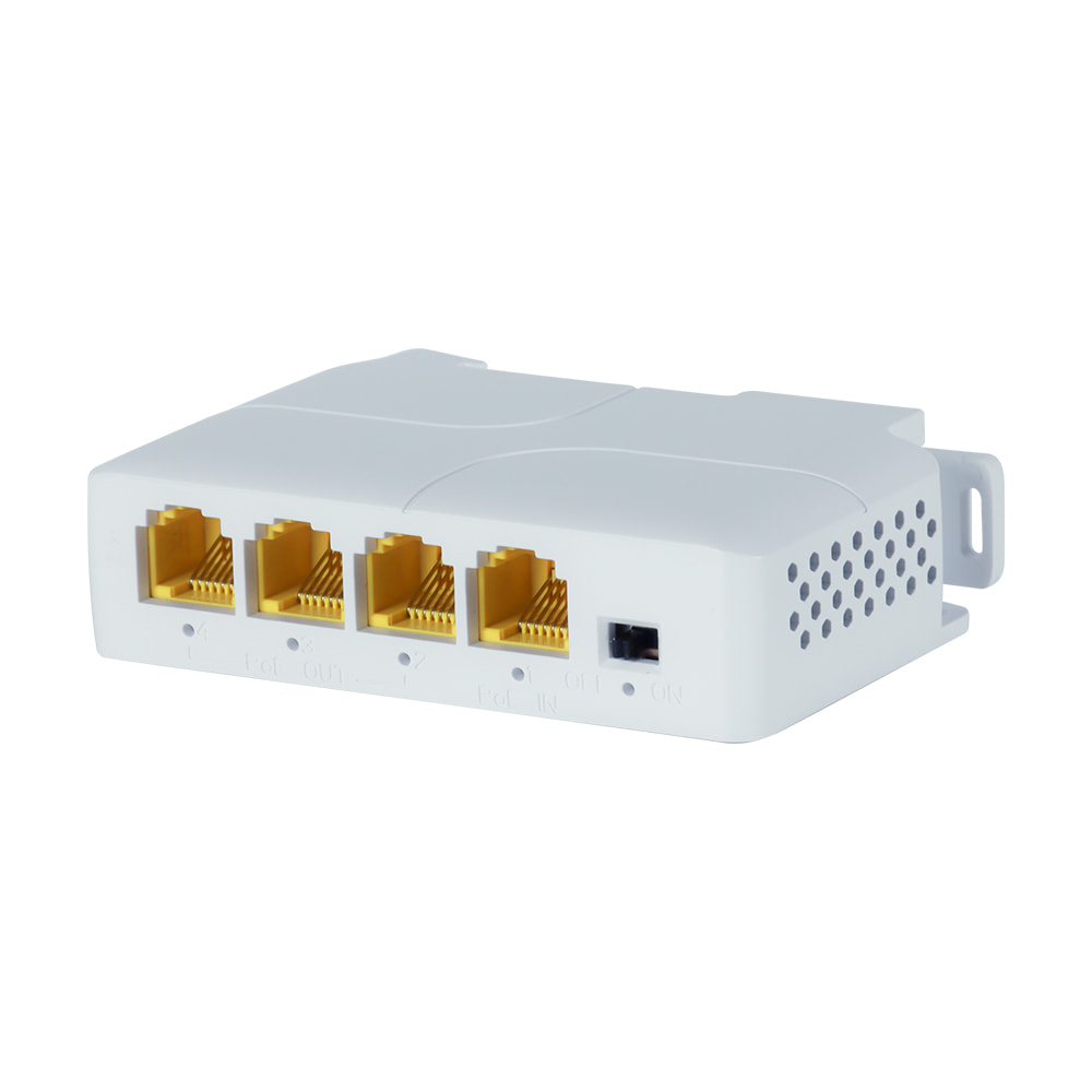 PoE-расширитель NVC-POE 3/1000 DIN на DIN-рейку