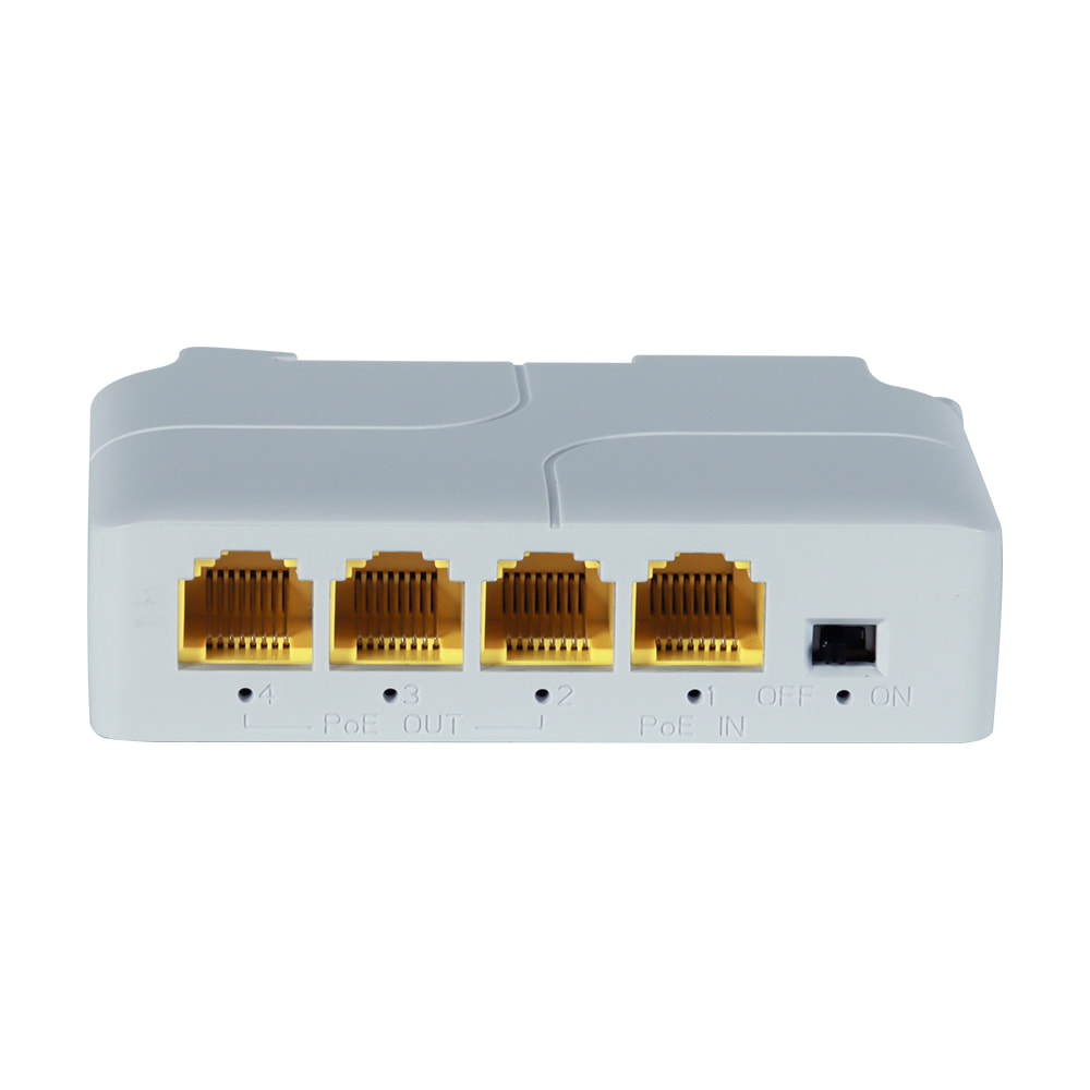 PoE-расширитель NVC-POE 3/1000 DIN на DIN-рейку