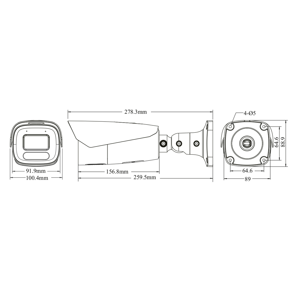 6 Мп IP-відеокамера TVT TD-9463E4B-A(D/AZ/PE/AW5) White, 2.7-13.5 мм