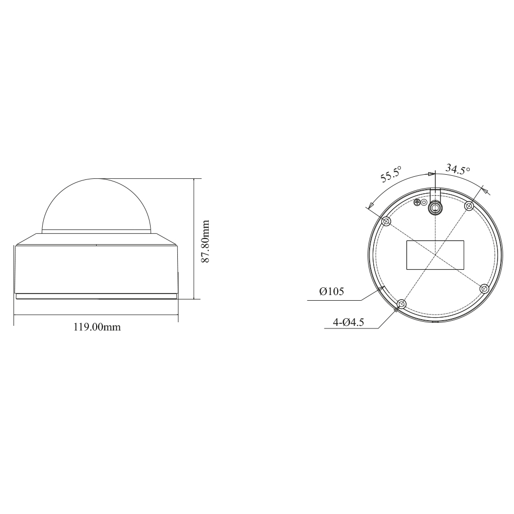 6 Мп IP-відеокамера TVT TD-9561E4B-A(D/PE/AW2) White, 2.8 мм
