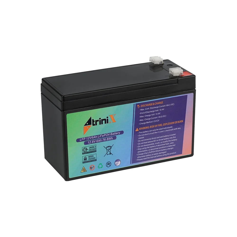 Акумуляторна батарея Trinix LFP 12V6Ah (LiFePo4) літій залізо-фосфатна