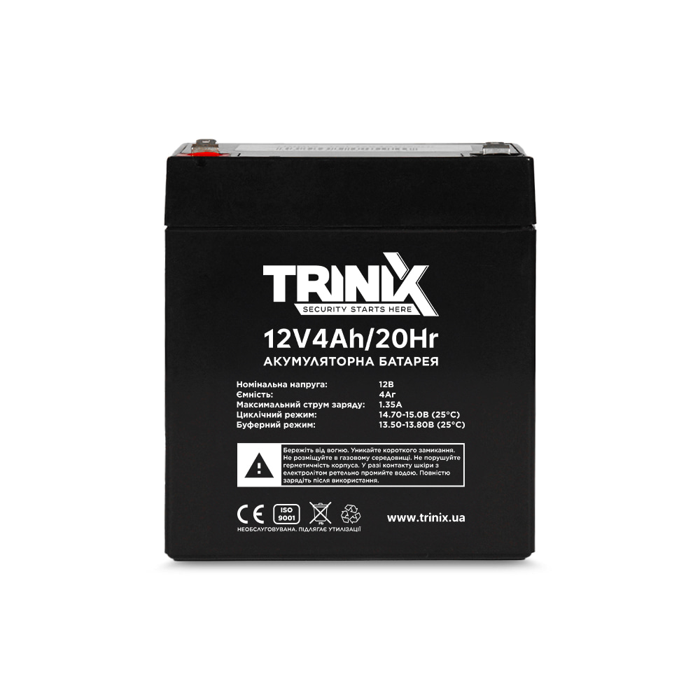 Акумуляторна батарея Trinix AGM 12V4Ah свинцево-кислотна