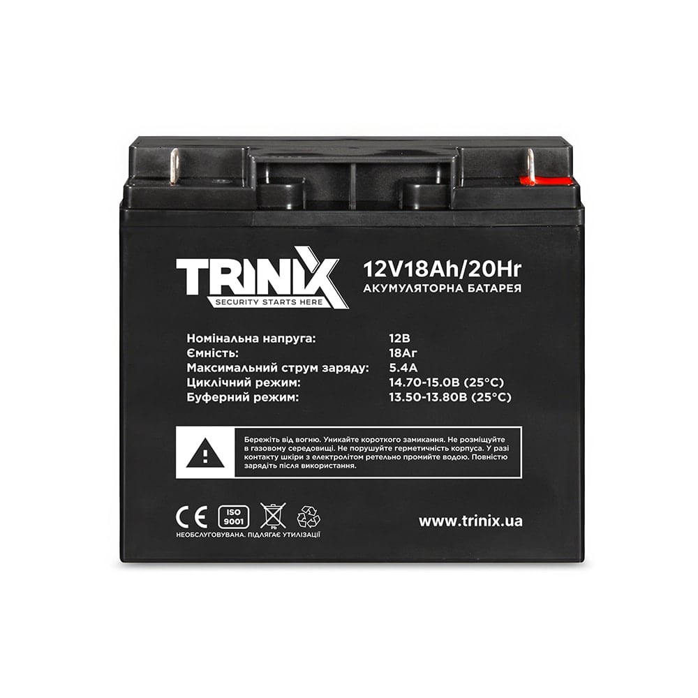 Акумуляторна батарея Trinix AGM 12V18Ah свинцево-кислотна