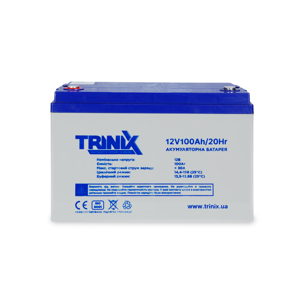 Аккумуляторная батарея Trinix AGM 12V100Ah свинцово-кислотная