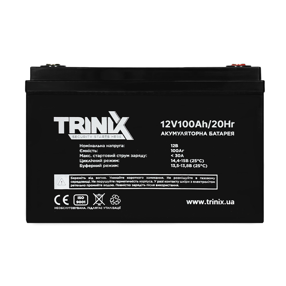 Аккумуляторная батарея Trinix AGM 12V100Ah свинцово-кислотная