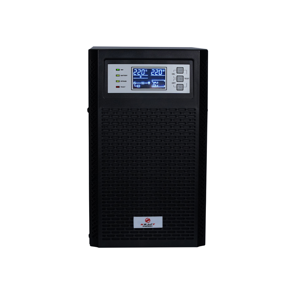 Джерело безперебійного живлення Kraft KRF-T10KVA/10KW(LCD)Ex Pro Online UPS з підключенням зовнішнього акумулятора