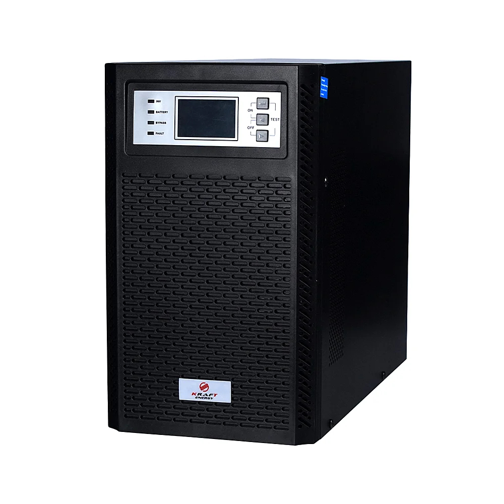 Джерело безперебійного живлення Kraft KRF-T10KVA/10KW(LCD)Ex Pro Online UPS з підключенням зовнішнього акумулятора