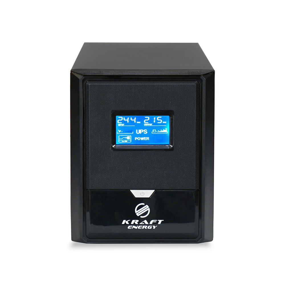 Источник бесперебойного питания Kraft KRF-B1000VA/600W(LCD) 24V UPS Kraft с подключением внешнего аккумулятора