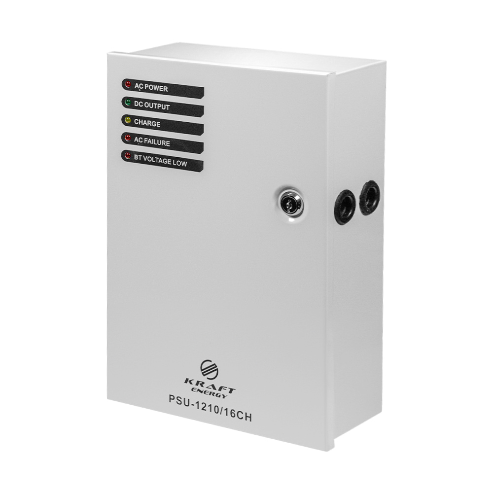 Блок бесперебойного питания Kraft Energy PSU-1210LED/16CH под аккумуляторы 18Аh