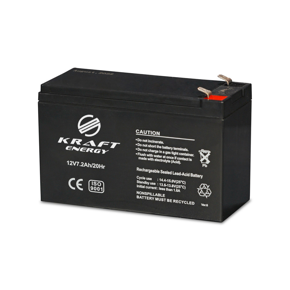 Аккумуляторная батарея Kraft 12V7.2Ah/20Hr свинцово-кислотная