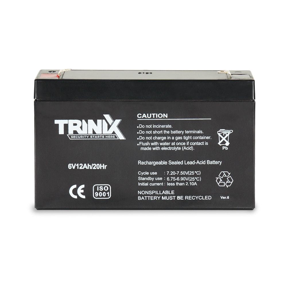 Аккумуляторная батарея Trinix 6V12Ah свинцово-кислотная