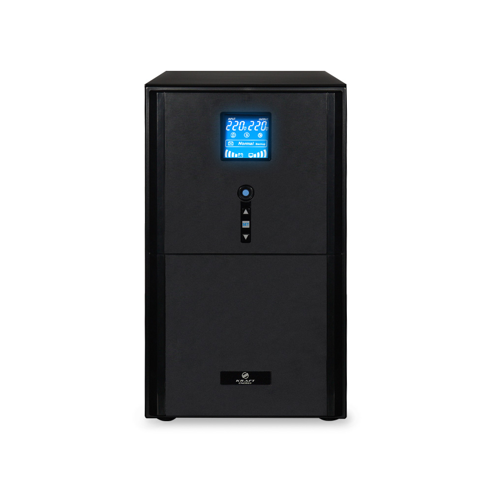 Джерело безперебійного живлення Kraft KRF-PSW3000VA/2400W(LCD)48V UPS з підключенням зовнішнього акумулятора
