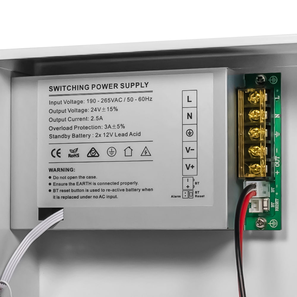 Блок бесперебойного питания Kraft Energy PSU-2425LED 24V под 2 аккумулятора 7Аh