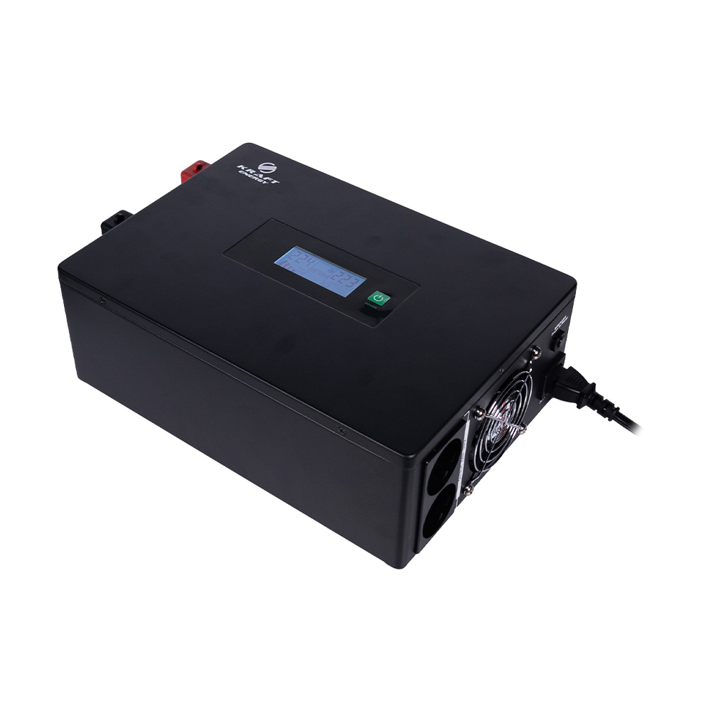 Высокочастотный инвертор 1000VA/1kW Kraft KRF-SAVR1000VA/1kW-12V