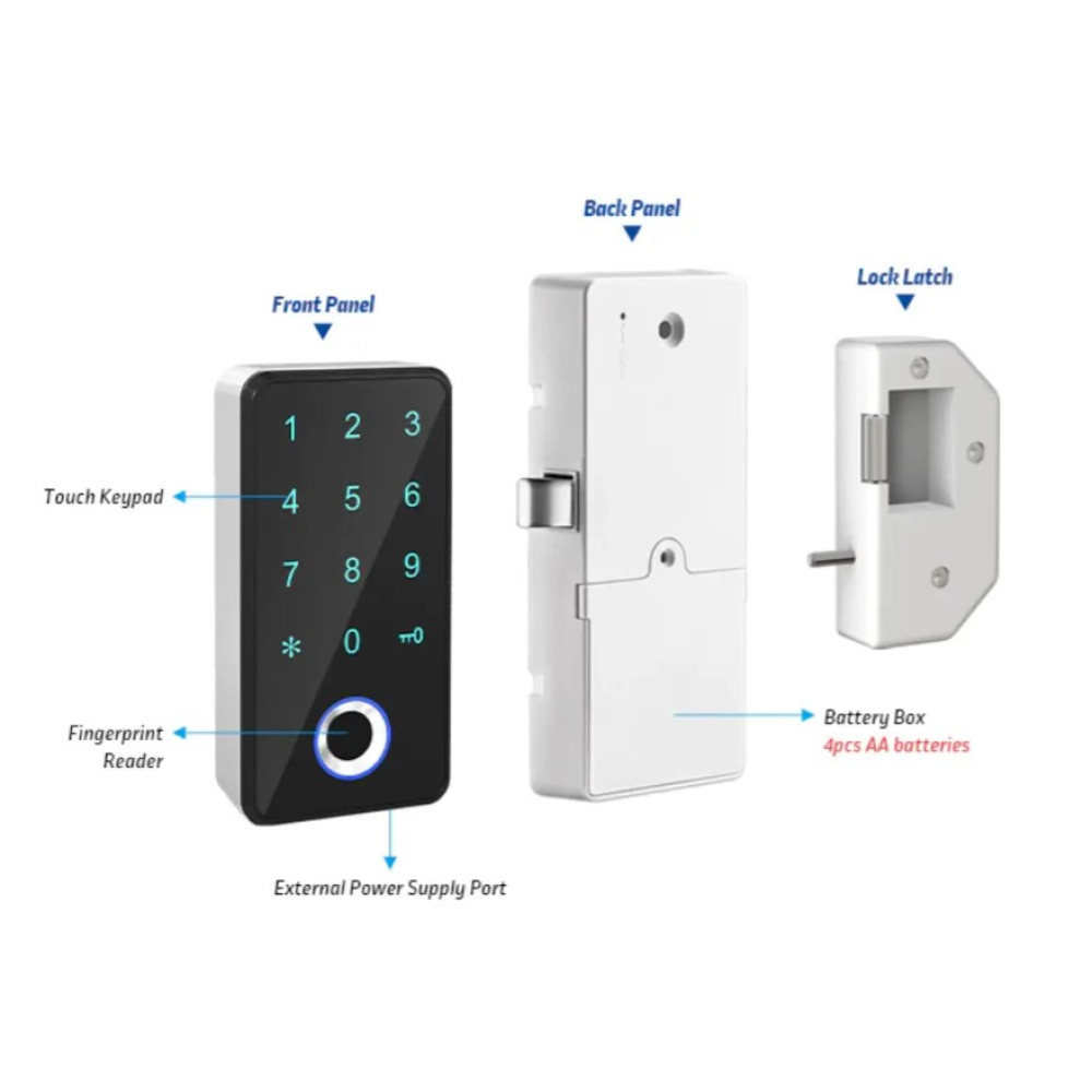 Замок для встановлення на меблі TTLOCK BIO LOCKER