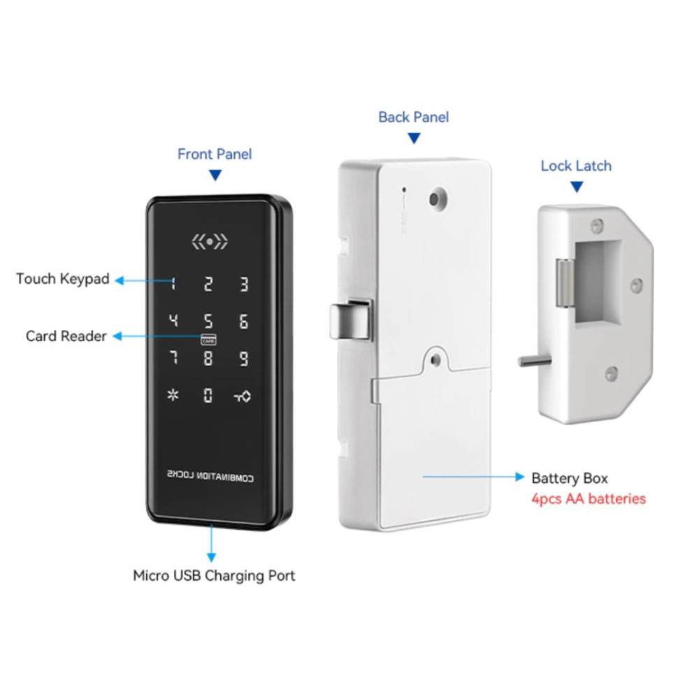 Замок для встановлення на меблі TTLOCK RFID-LOCKER