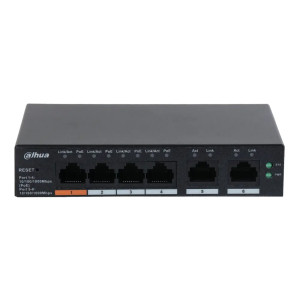 4-портовый PoE коммутатор Dahua DH-CS4006-4ET-60 управляемый