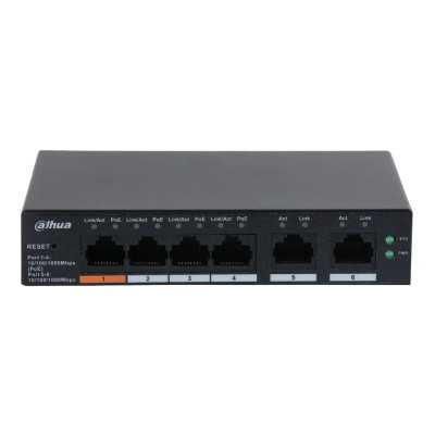 4-портовий PoE комутатор Dahua DH-CS4006-4ET-60 керований