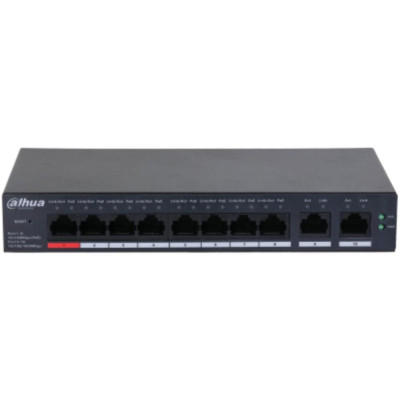 8-портовий PoE комутатор Dahua DH-CS4010-8ET-110 керований