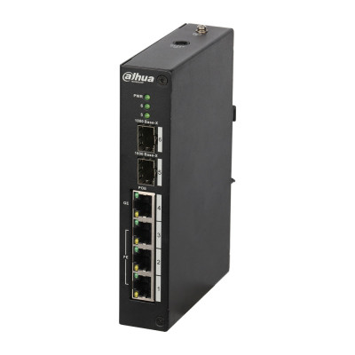 4-портовый PoE коммутатор Dahua DH-PFS4206-4P-120 управляемый