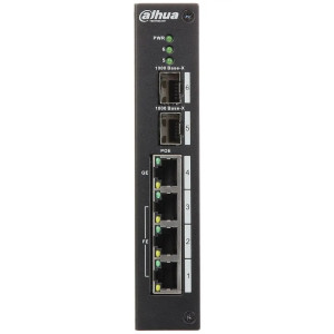 4-портовый PoE коммутатор Dahua DH-PFS4206-4P-96 управляемый