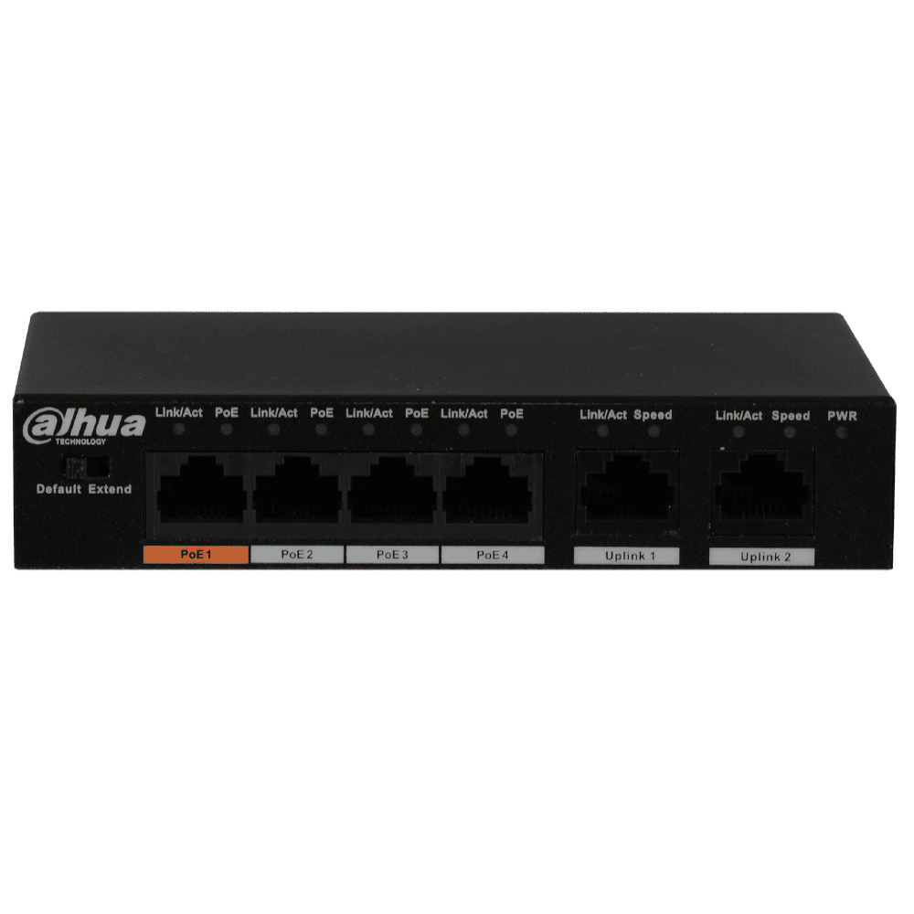 4-портовий PoE комутатор Dahua DH-PFS3006-4ET-60 некерований