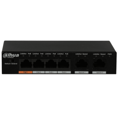 4-портовий PoE комутатор Dahua DH-PFS3006-4ET-60 некерований