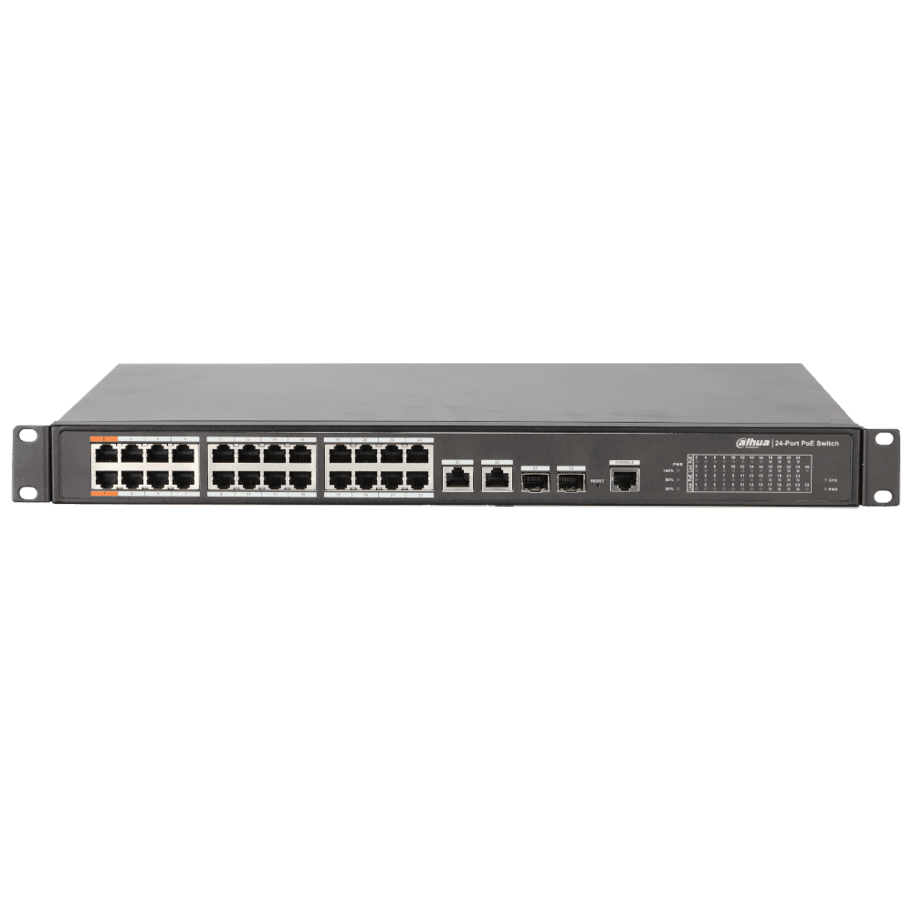 24-портовий PoE комутатор Dahua DH-PFS3125-24ET-190 керований