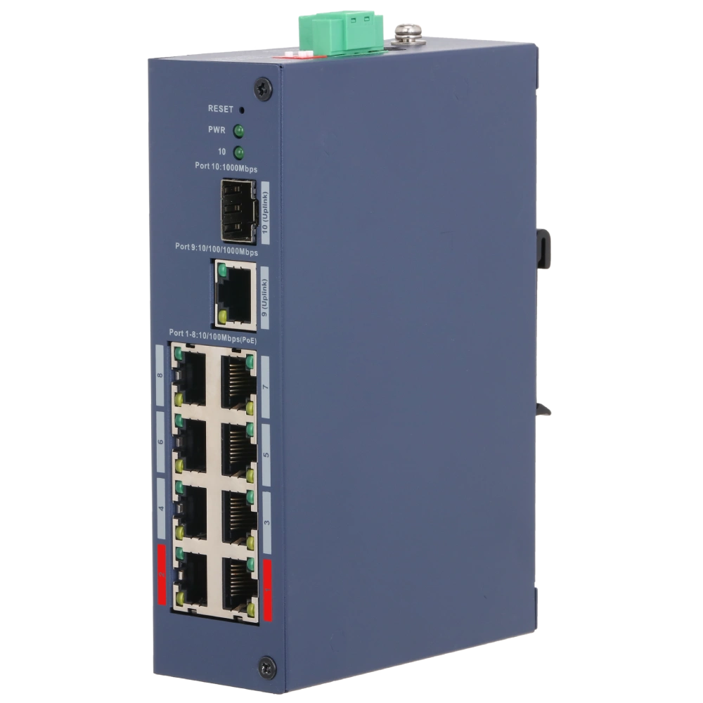 10-портовый PoE-коммутатор Dahua DH-CHS4110-8ET-110 управляемый