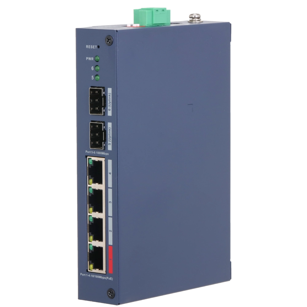 6-портовий комутатор Dahua DH-CHS4206-4ET-90 PoE керований