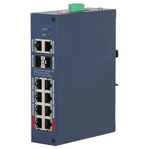 Коммутатор 12-портовый Dahua DH-CHS4212-8GT-110 с поддержкой PoE