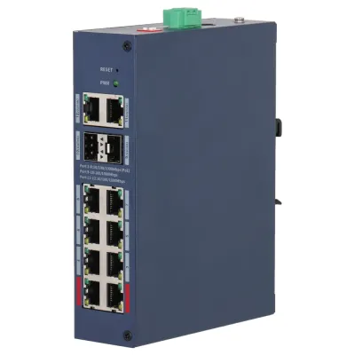 Коммутатор 12-портовый Dahua DH-CHS4212-8GT-110 с поддержкой PoE