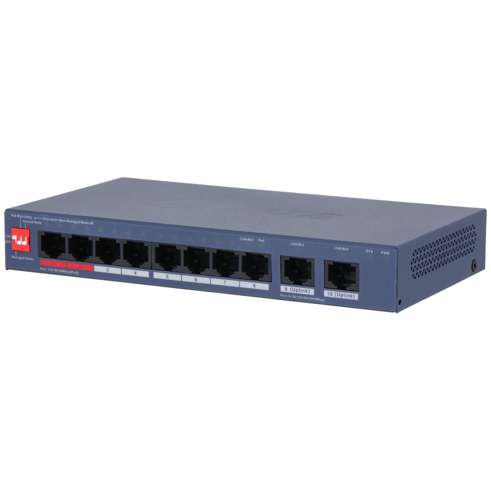 8-портовий комутатор Dahua DH-CS4010-8ET2GT-110 керований
