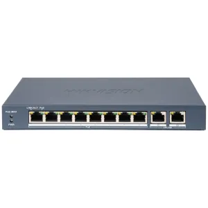 10-портовий комутатор Hikvision DS-3E1310P-EI(B) PoE керований