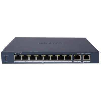 8-портовый коммутатор Hikvision DS-3E1510P-EIV2 POE управляемый