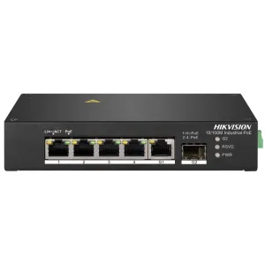 4-портовий комутатор Hikvision DS-3T0306HP без БЖ некерований