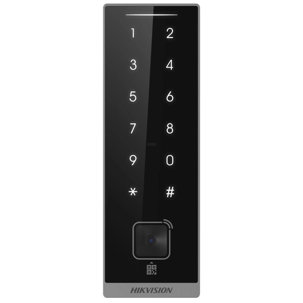Считыватель карт с кодовой клавиатурой Hikvision DS-K1105EMKB-QR (EM-Marine / Mifare)