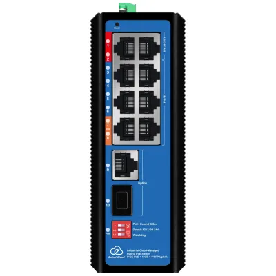 10-портовый коммутатор Ewind EW-EPIS3910SH-8GE AI PoE управляемый облачно
