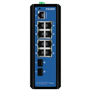10-портовый коммутатор Ewind EW-PIS2710M-8FE управляемый