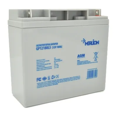 Аккумуляторная батарея MERLION AGM GP12180L5 12 В / 18 А·г