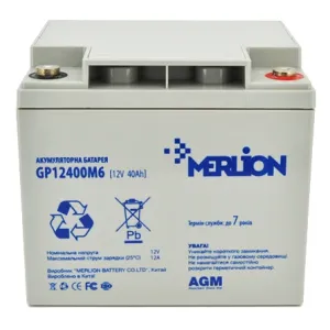 Акумуляторна батарея MERLION AGM GP12400M6 12 В / 40 А·год