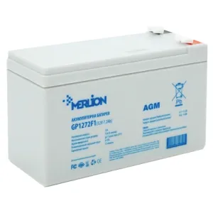 Аккумуляторная батарея MERLION AGM GP1272F1 12V 7.2AH