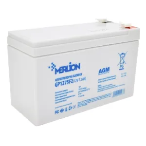 Акумуляторна батарея MERLION AGM GP1275F2 12В 7,5А•г