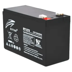 Свинцово-кислотная аккумуляторная батарея RITAR RT1275B 7.5 А·ч / 12 В