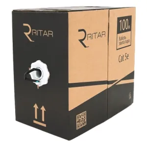 Кабель Ritar наружный КНПЭ FTP CCA (4*2*0.51) 4p 24 AWG ПЭ (100м)