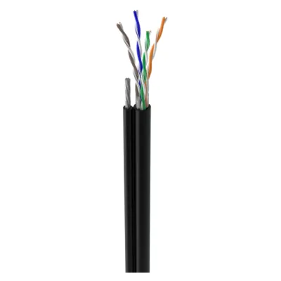 Кабель вита пара Ritar КНПт UTP (4*2*0.5) 4p 24 AWG (CCA) ПВХ+ПЭ трос 1мм