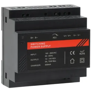 Блок безперебійного живлення VIA Energy DR12060-02B 12V/5A на DIN рейку
