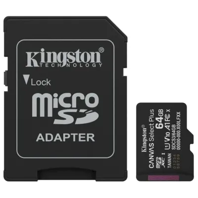 Карта пам'яті Kingston MICRO SDXC 64GB UHS-I W/ADAPTER