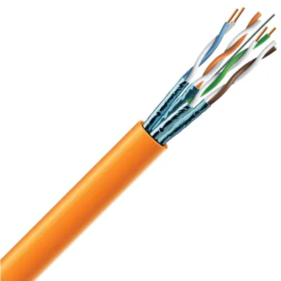 Кабель витая пара ЗЗКМ (S/FTP медь внутренний) Cat 6A 4x2x23 AWG LSZH (к) 305 м