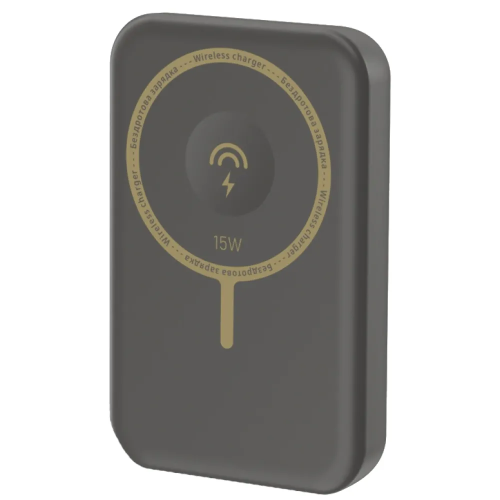 Повербанк с беспроводной зарядкой VIDEX VPB-W102 PD20W Grey 10000mAh